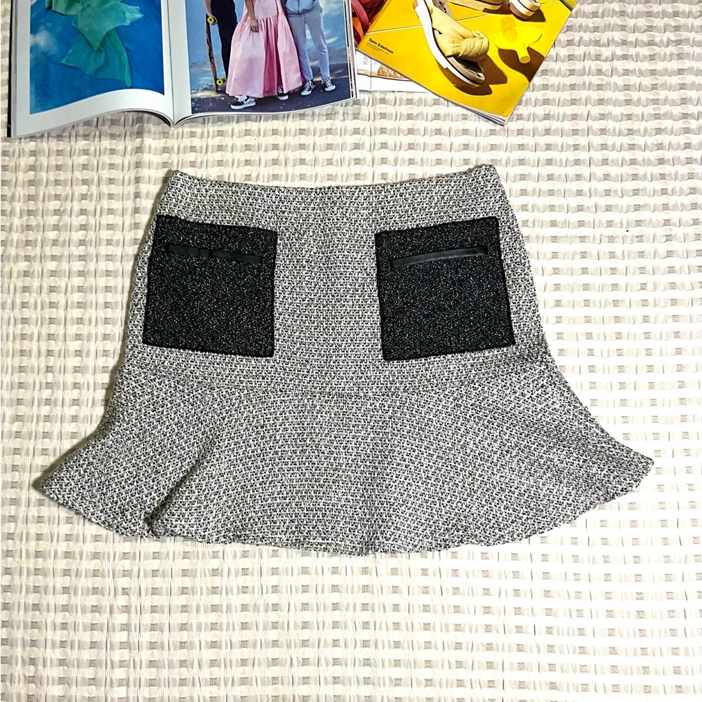 💖 Ann Taylor tweed/boucle linen skirt